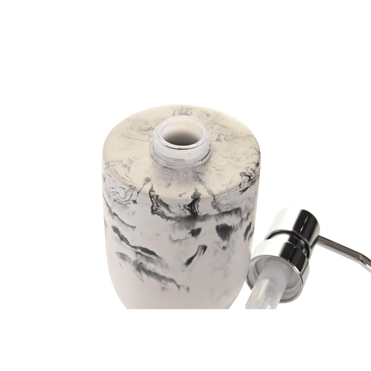 Dozator Mila DKD Home Decor Črna Cement Bela